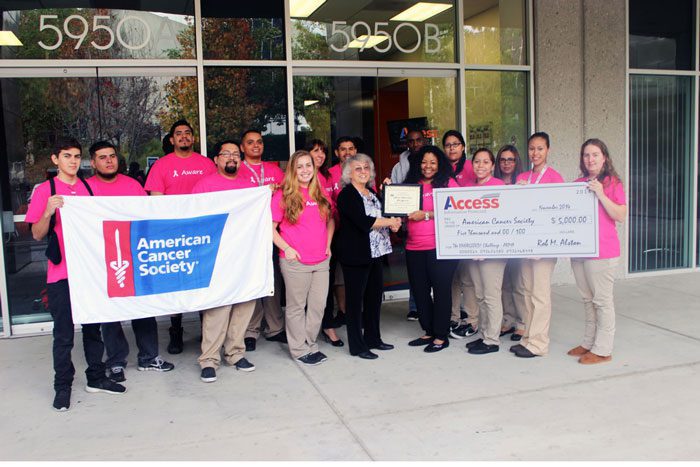 Access Makes $5,000 Donation to “Making Strides Against Breast Cancer”