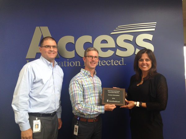 Access Recognized for UnitedHealthcare 2016 Well Deserved Award